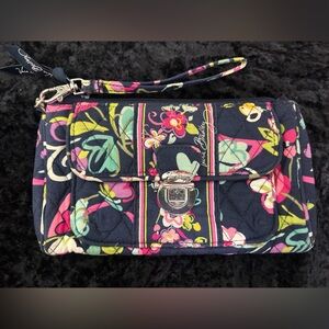 Vera Bradley Pink and Green Floral wallet